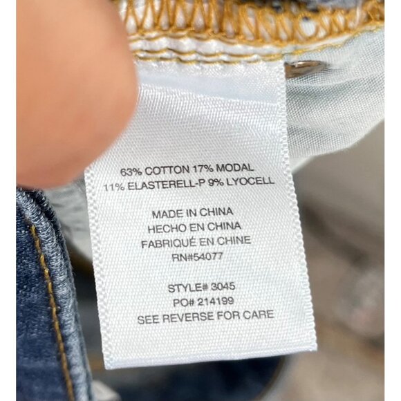 Cabi Slim Boy friend Jeans low rise Y2K distressed sz 8 - Picture 7 of 7